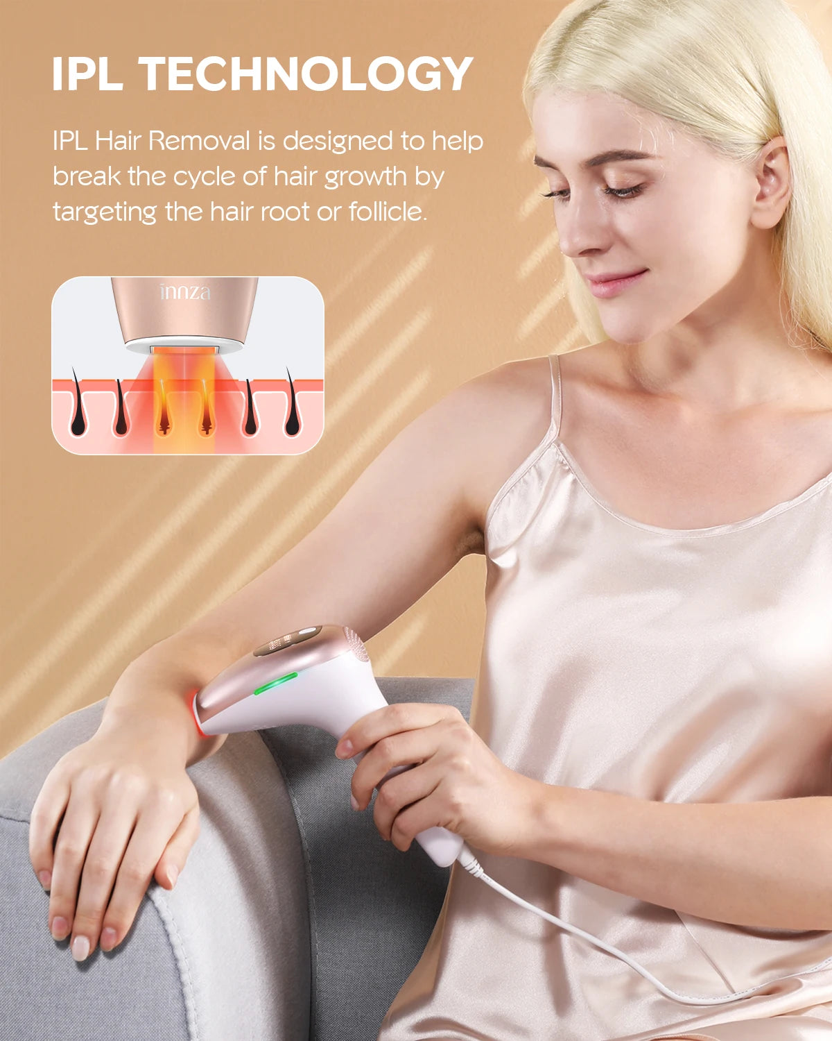 Laser Hair Removal Device – Painless IPL Hair Removal at Home | 999,000 Flashes