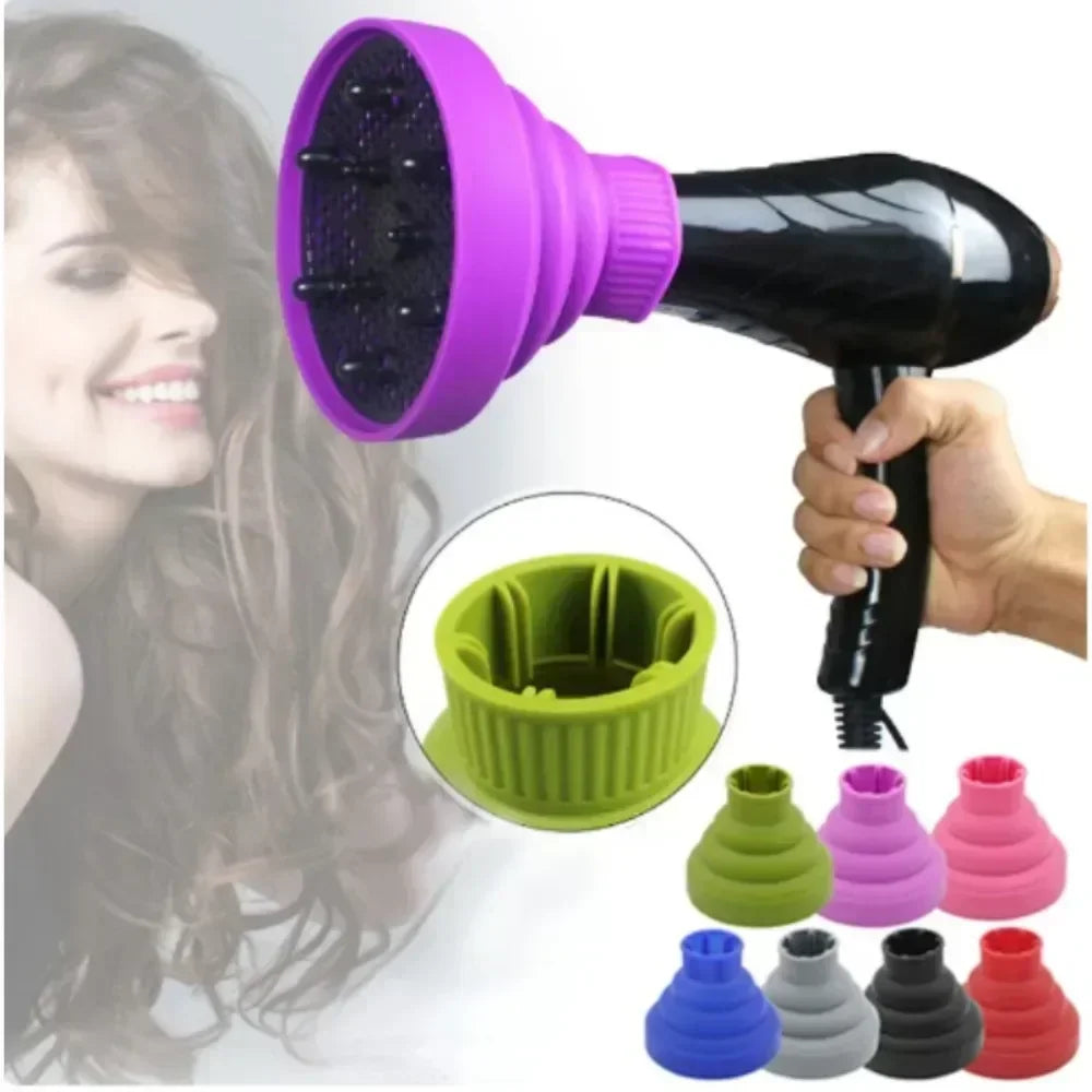 Universal Silicone Hair Diffuser Cover Disk for Hairdryer Curly Hair Styling Tools Drying Blower Curling Accessories
