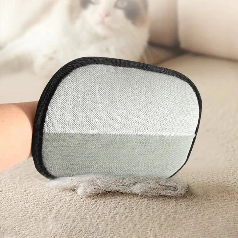 Pet Hair Removal Tool Double-Sided Grooming Gloves for Pets Sofa Carpet