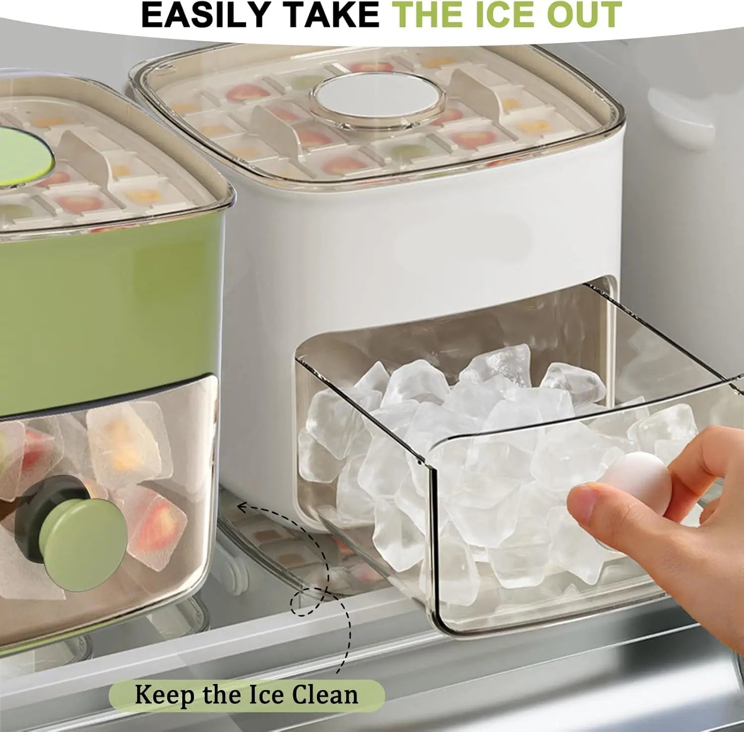 48 Grid lce making mold Reusable Refrigerator Ice Maker One-touch Easy