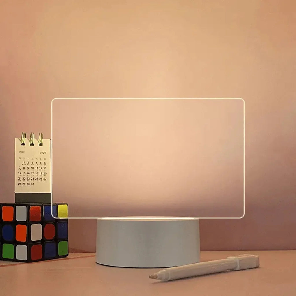 3D LED Acrylic Message Board – DIY Night Light with Marker