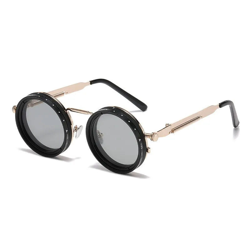 ND Sunglasses Dimmable Glasses Outdoor Personalized Retro Punk Men And Women With The Same High-definition Polarized Sunglasses
