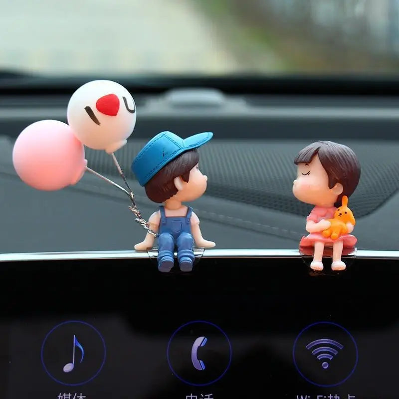 Cute Cartoon Couples Car  Dashboard Accessories Gifts