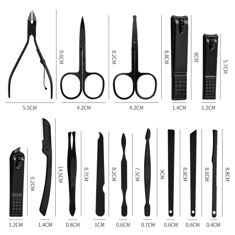 Manicure Nail Clippers Pedicure Set - Stainless