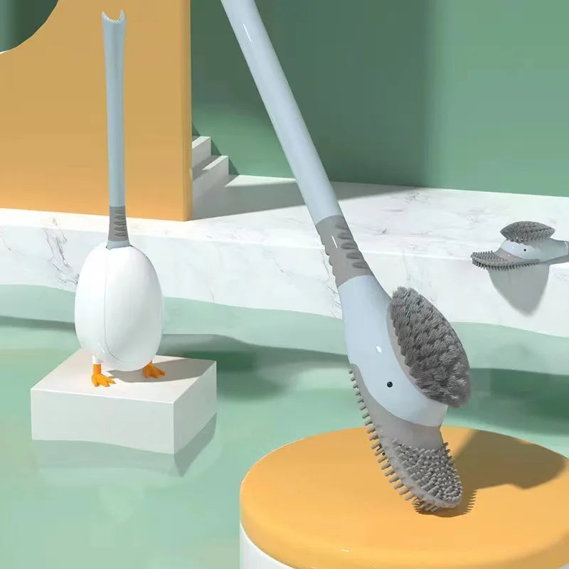 Toilet brush Silicone brush No punching Toilet cleaning