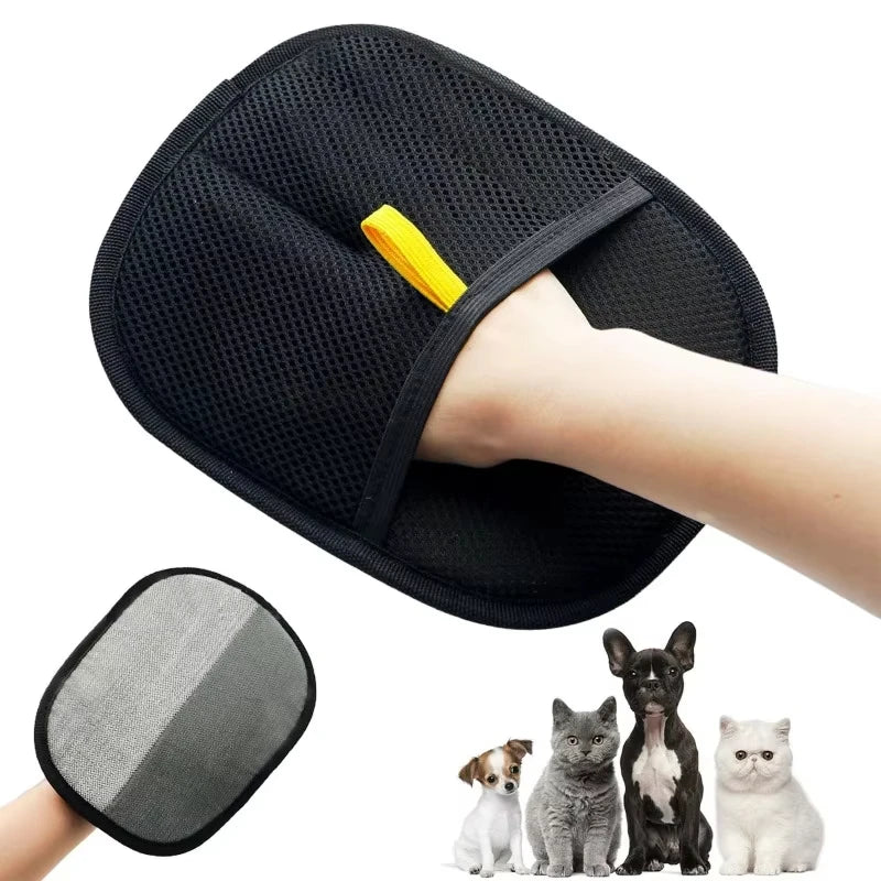 Pet Hair Removal Tool Double-Sided Grooming Gloves for Pets Sofa Carpet