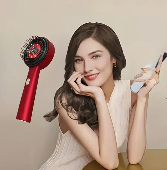 Scalp massage comb red hair growth instrument Head hair care comb essence is introduced into the comb massage instrument