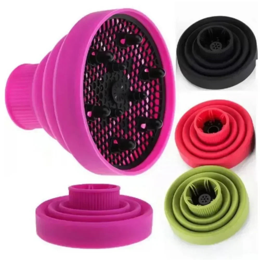 Universal Silicone Hair Diffuser Cover Disk for Hairdryer Curly Hair Styling Tools Drying Blower Curling Accessories