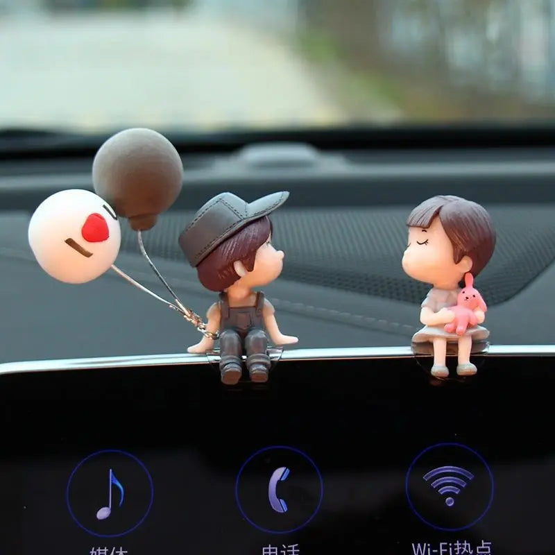 Cute Cartoon Couples Car  Dashboard Accessories Gifts