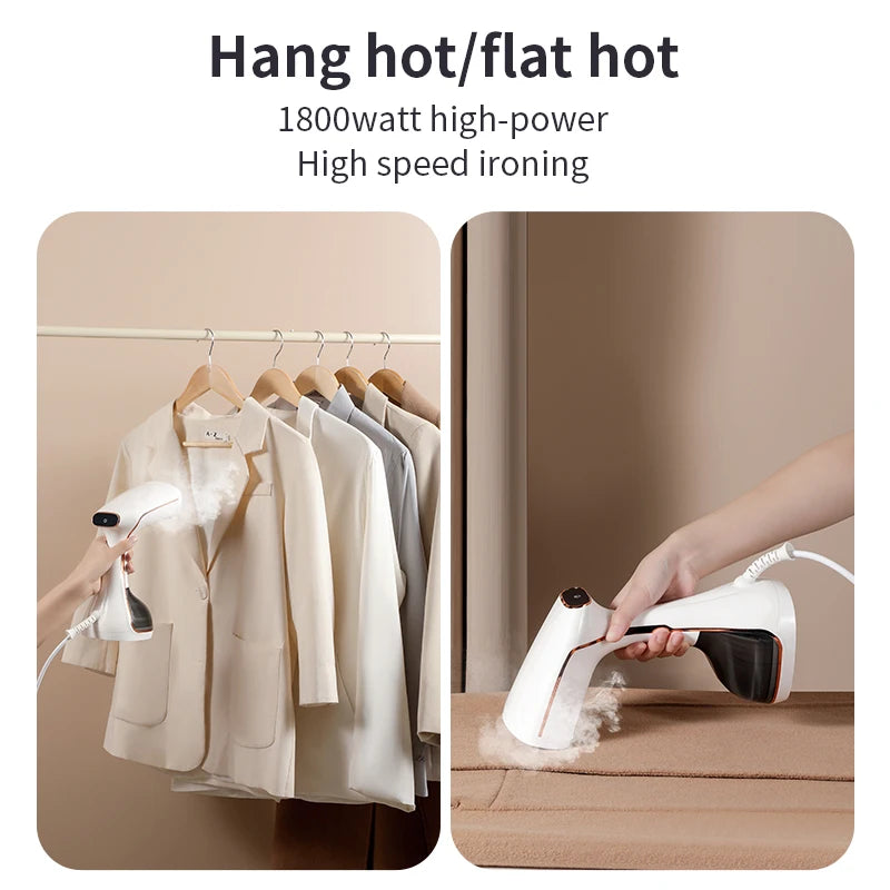 Portable Clothes Steamer – No Ironing Board Needed, Compact & Powerful