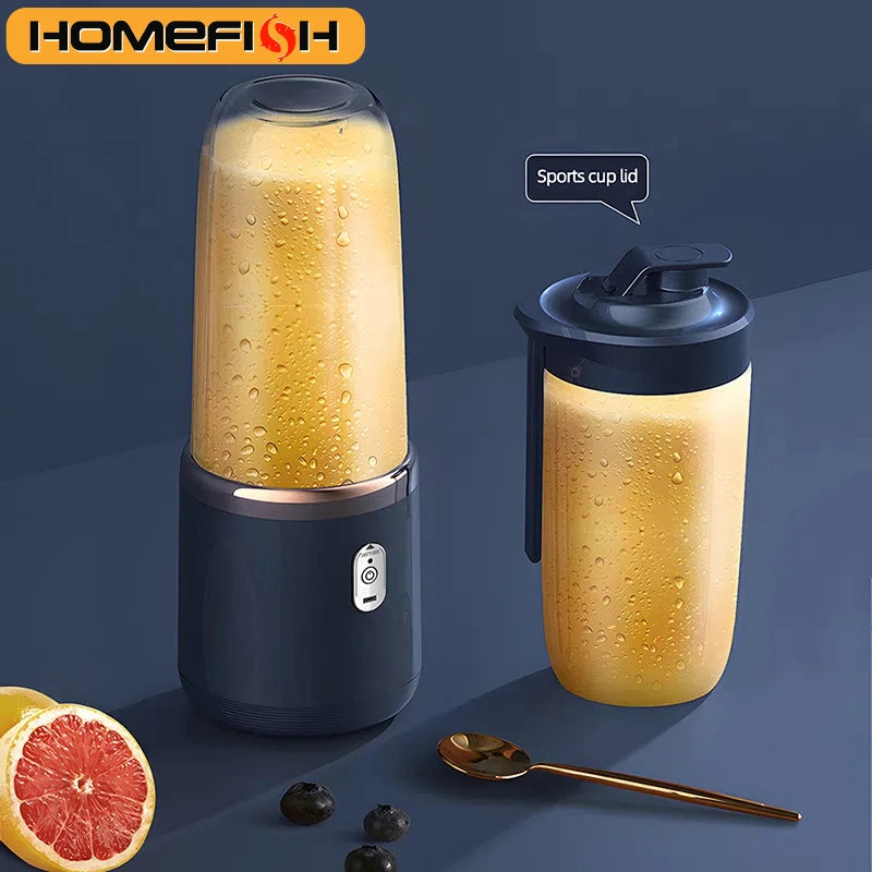 Portable Blender 380ml – USB Rechargeable Mini Mixer for Smoothies & Shakes | Ditalya