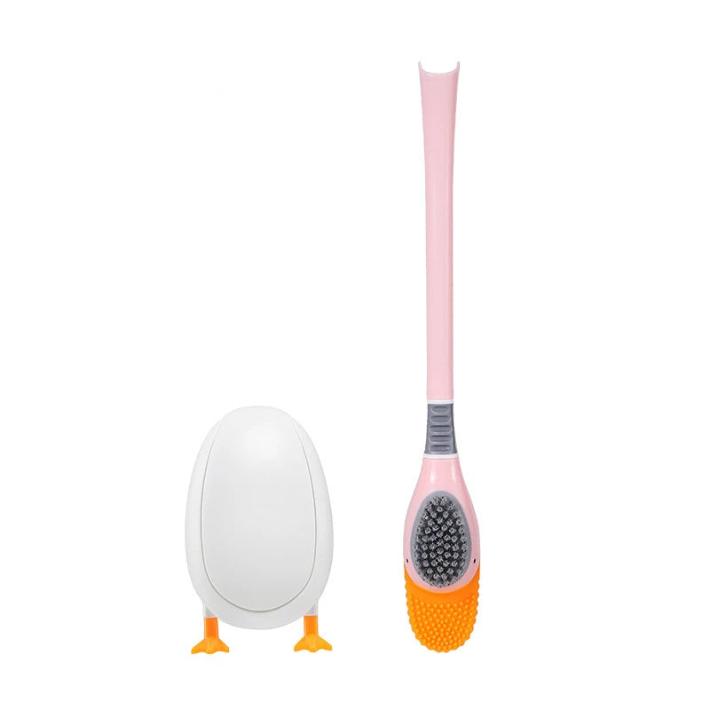 Toilet brush Silicone brush No punching Toilet cleaning