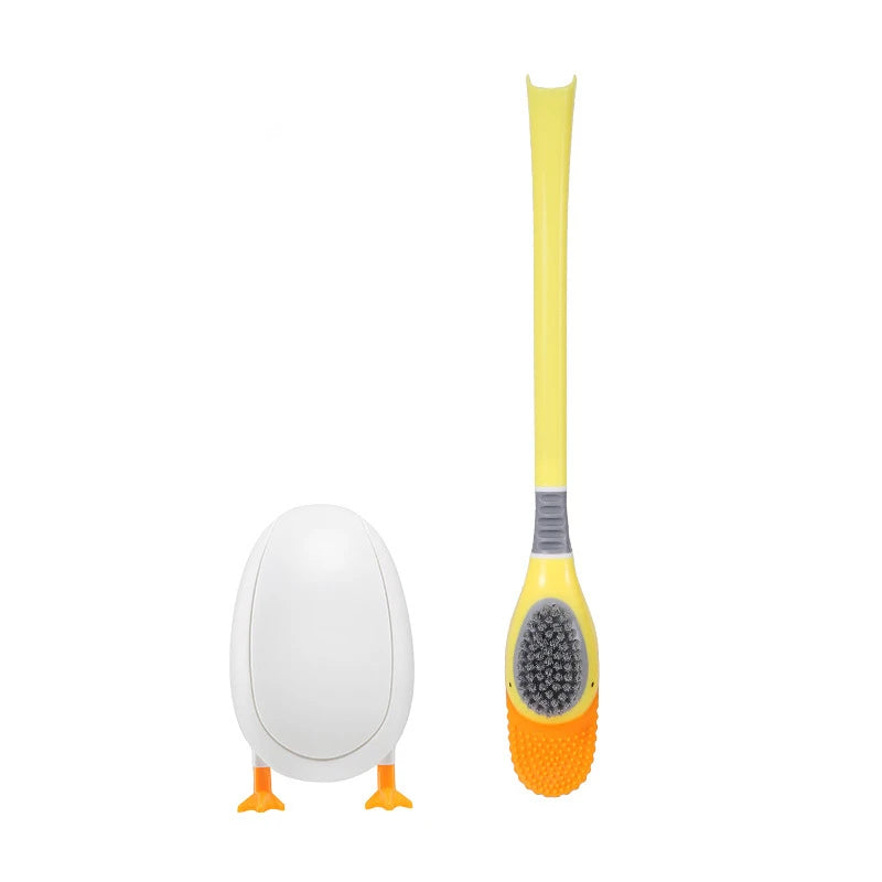 Toilet brush Silicone brush No punching Toilet cleaning
