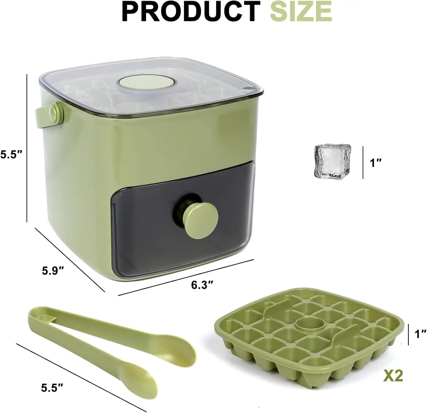 48 Grid lce making mold Reusable Refrigerator Ice Maker One-touch Easy