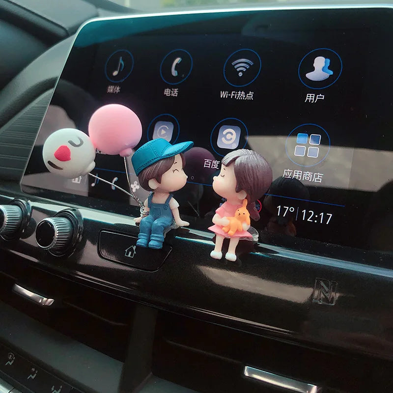 Cute Cartoon Couples Car  Dashboard Accessories Gifts
