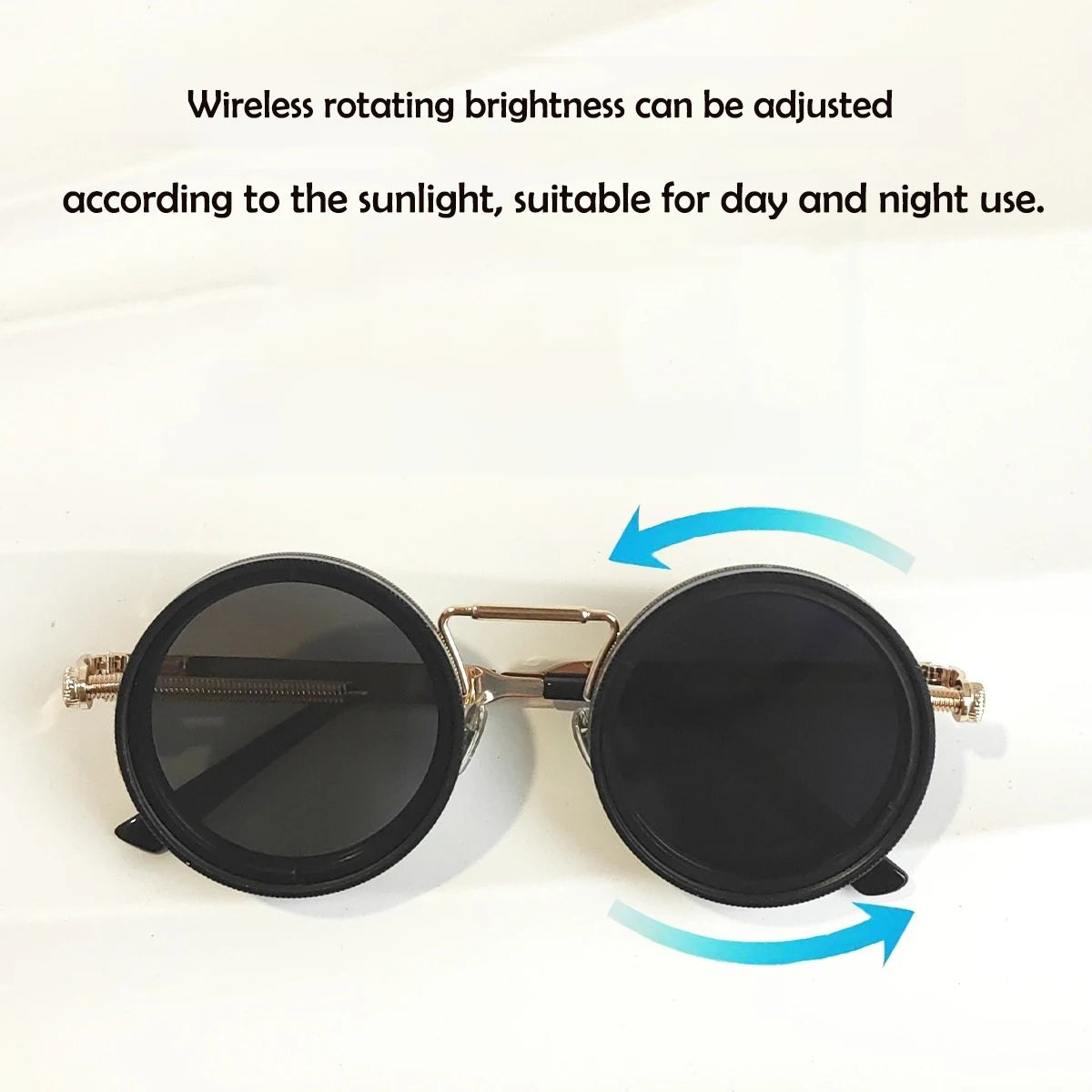 ND Sunglasses Dimmable Glasses Outdoor Personalized Retro Punk Men And Women With The Same High-definition Polarized Sunglasses