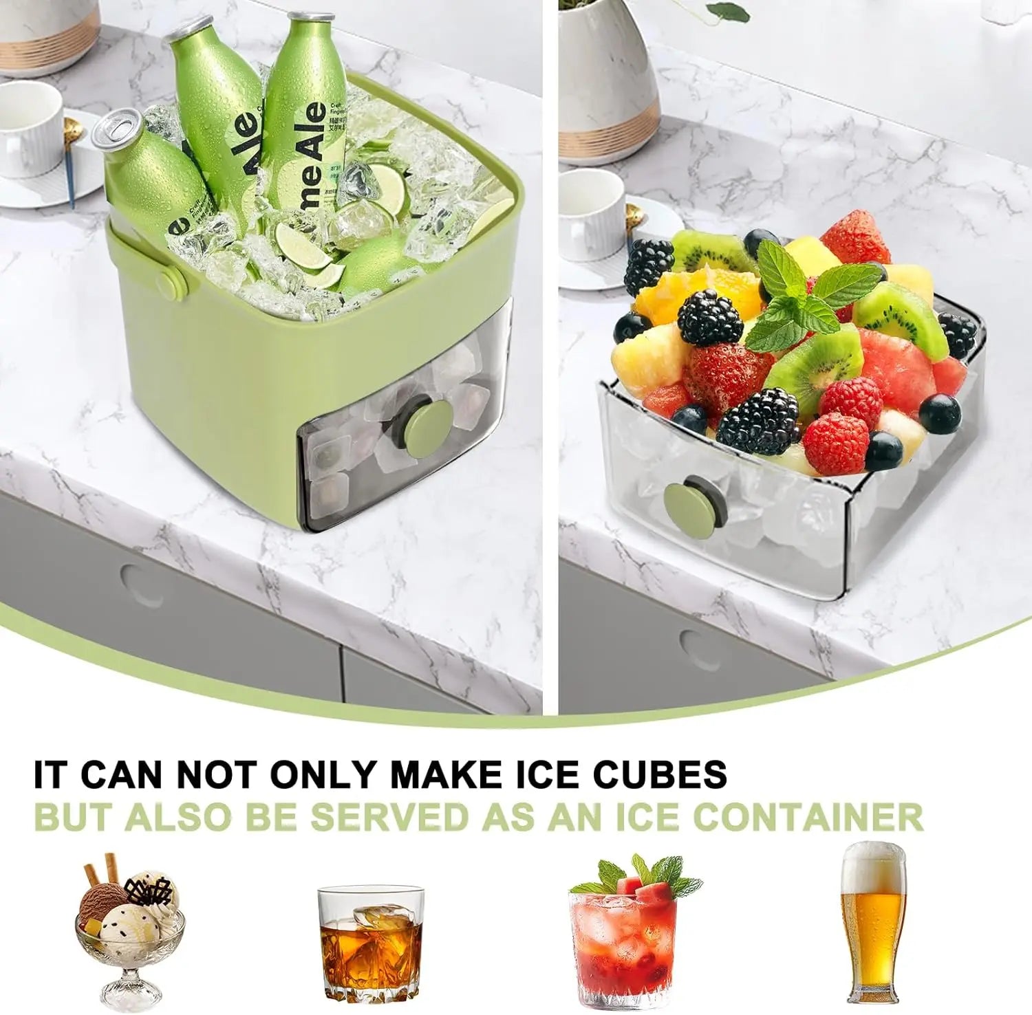 48 Grid lce making mold Reusable Refrigerator Ice Maker One-touch Easy