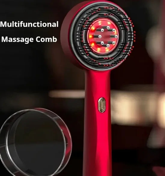 Scalp massage comb red hair growth instrument Head hair care comb essence is introduced into the comb massage instrument