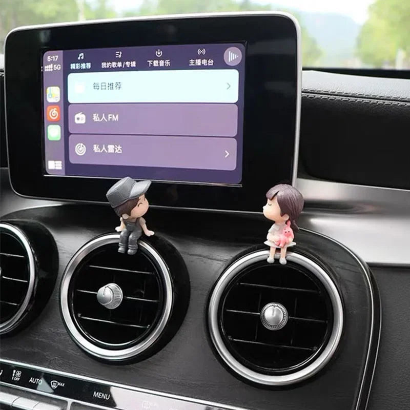 Cute Cartoon Couples Car  Dashboard Accessories Gifts