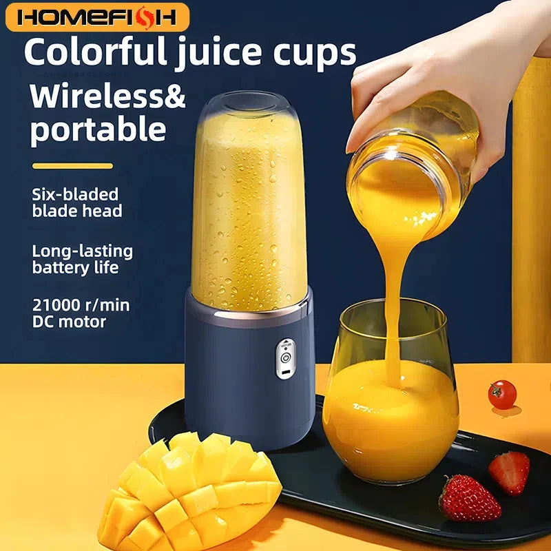 Portable Blender 380ml – USB Rechargeable Mini Mixer for Smoothies & Shakes | Ditalya