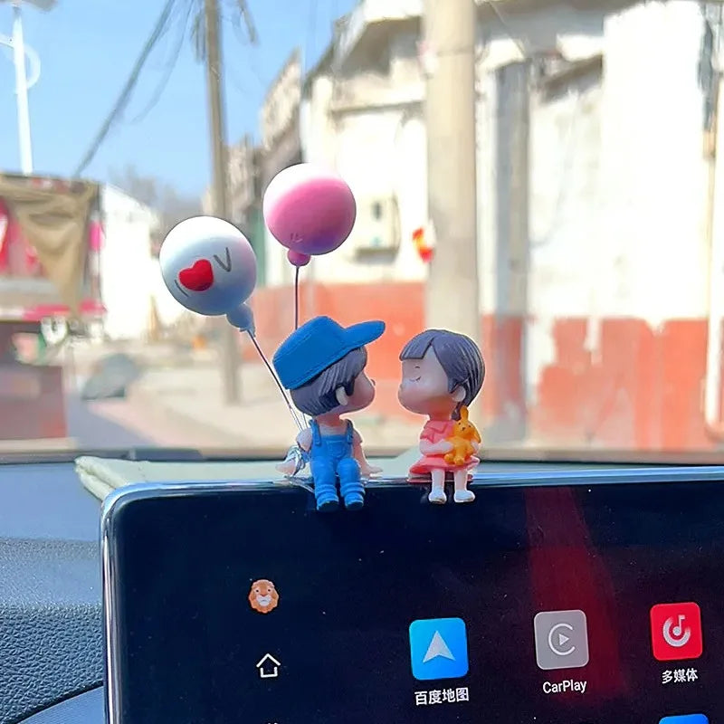 Cute Cartoon Couples Car  Dashboard Accessories Gifts