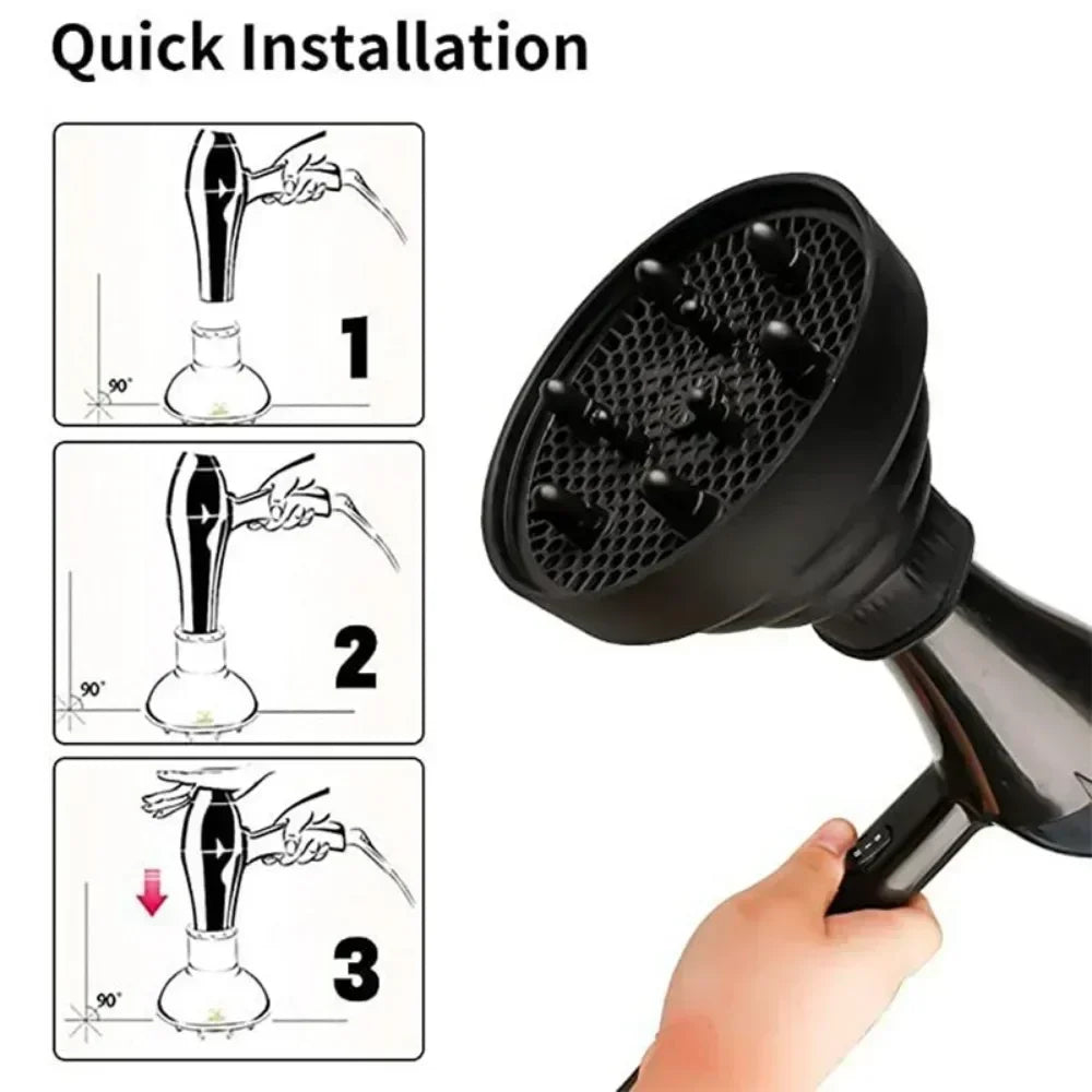 Universal Silicone Hair Diffuser Cover Disk for Hairdryer Curly Hair Styling Tools Drying Blower Curling Accessories