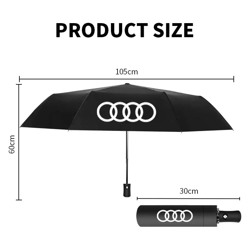 Car Umbrella For Audi RS Sport A1 Q2 Q5 Q8 Q7 4L 4M Q3 8U F3 TT 8J 8S TTS 8N A3 8P 8V B6 A4 B8 B9 A6 C7 C6 4F Auto Accessories