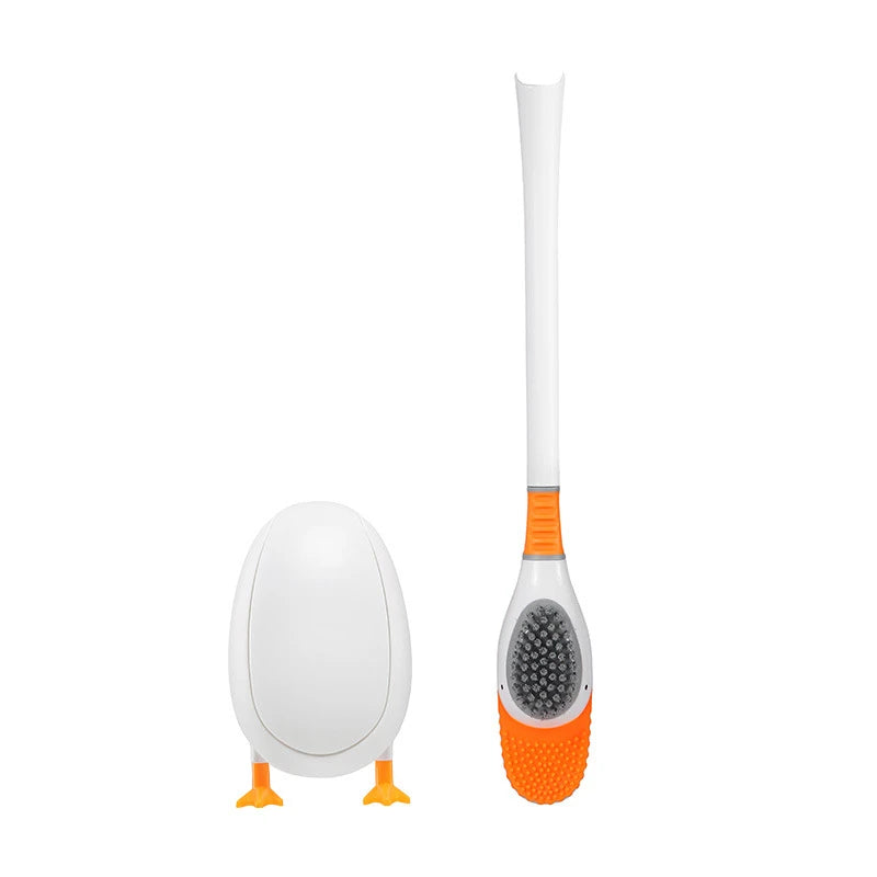 Toilet brush Silicone brush No punching Toilet cleaning