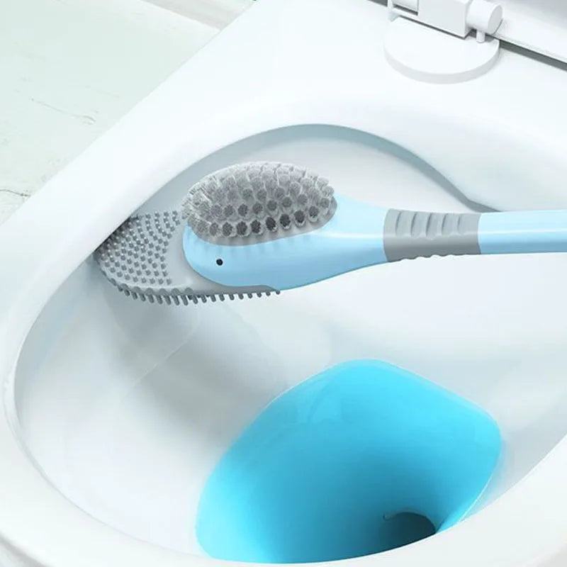Toilet brush Silicone brush No punching Toilet cleaning