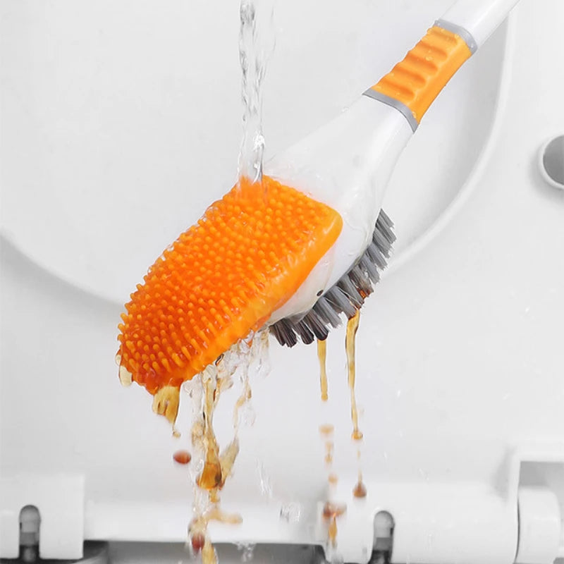 Toilet brush Silicone brush No punching Toilet cleaning